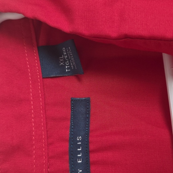 Perry Ellis Haute Red Button Up Short Sleeve Shirt Size XXL - Picture 8 of 8
